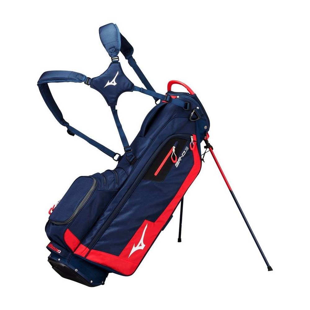 Mens Mizuno BR-D3 Stand Bag Navy/Red Philippines (GJISTM342)